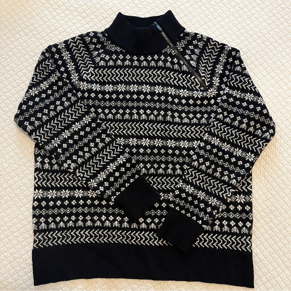 Lou & Grey super soft sweater with zip neck